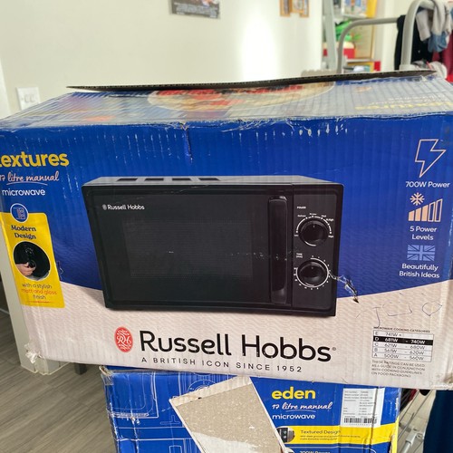 Russell hobbs black microwave - russell,