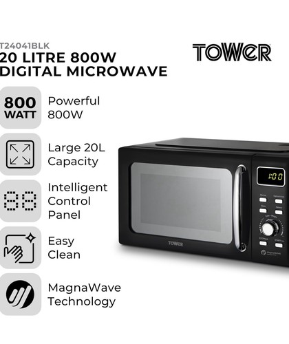 Tower digital 20l microwave - digital,