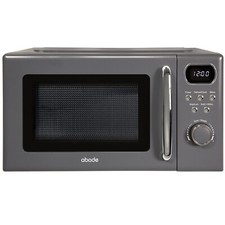 Abode Retro Grey Microwave 20L