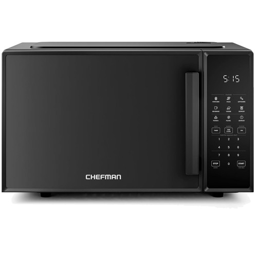 Sleek black microwave 10 - microwave,