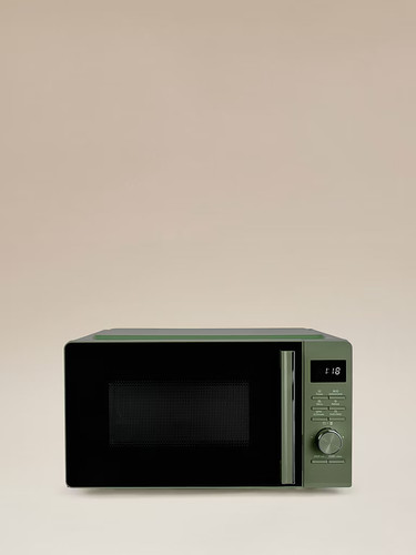 Green 17l digital microwave - green,
