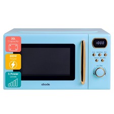 Abode Retro Blue Microwave 20L